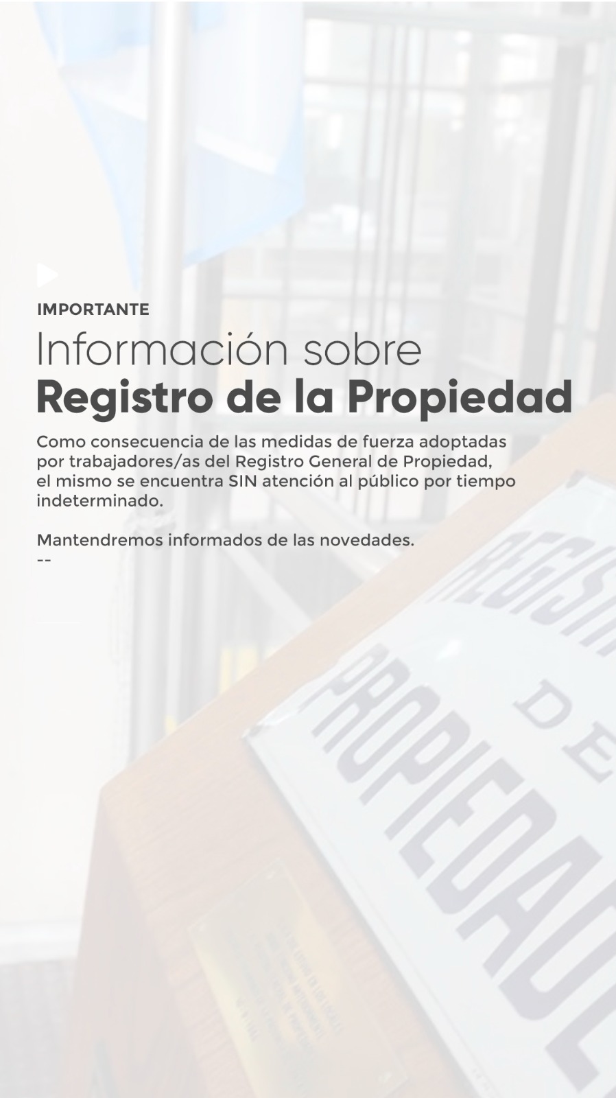 Información sobre Registro de la Propiedad